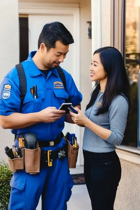 Locksmith providing cheap services to happy customer